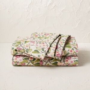Opalhouse W/Jungalow Full Autumn Blossoms Percale Sheet Set
